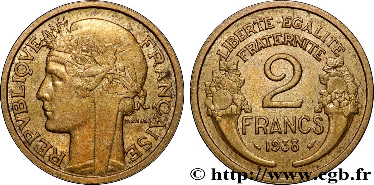 2 francs Morlon 1938 F.268/11 VZ