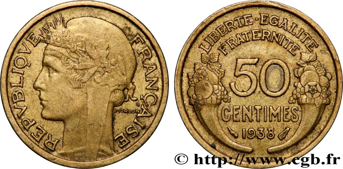 50 centimes Morlon 1938 F.192/14 EBC