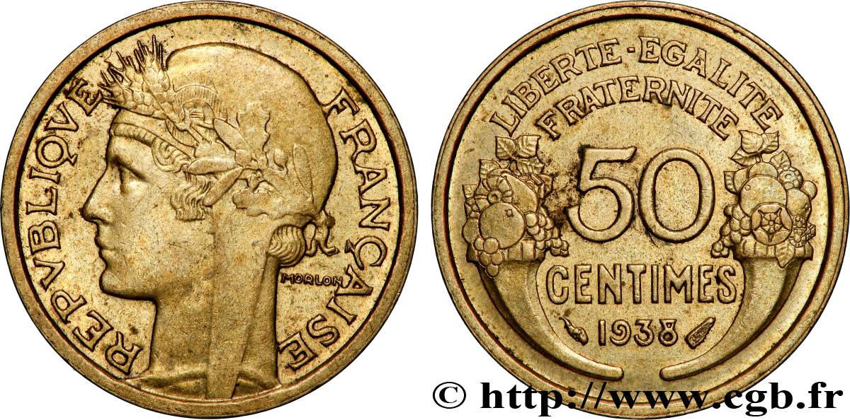 50 centimes Morlon 1938 F.192/14 EBC