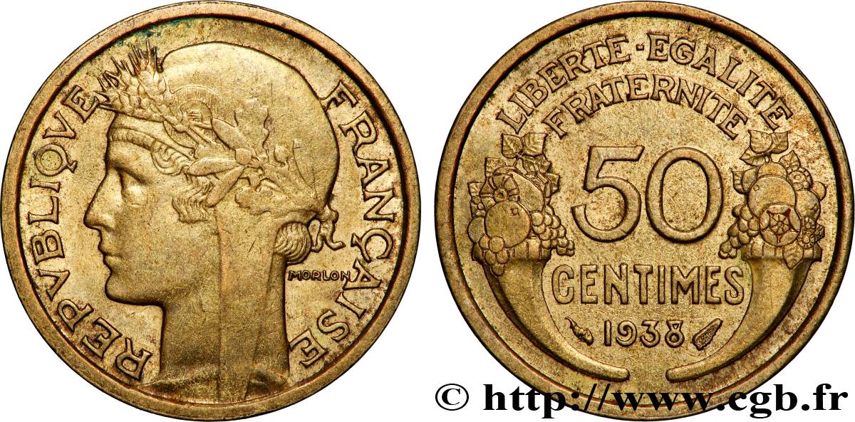 50 centimes Morlon 1938 F.192/14 MS