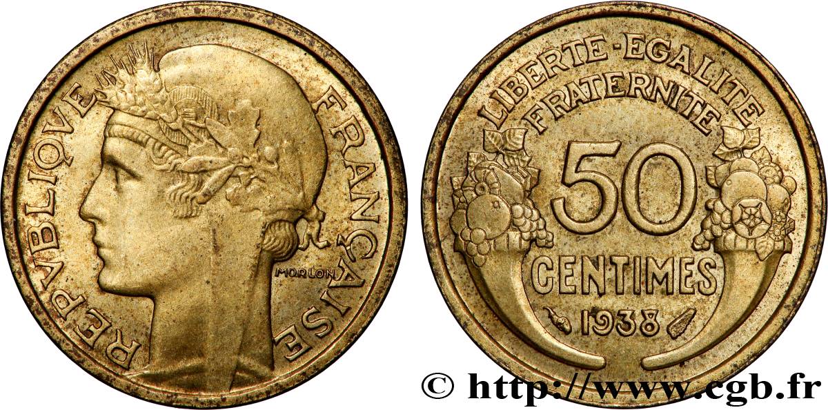 50 centimes Morlon 1938 F.192/14 MS