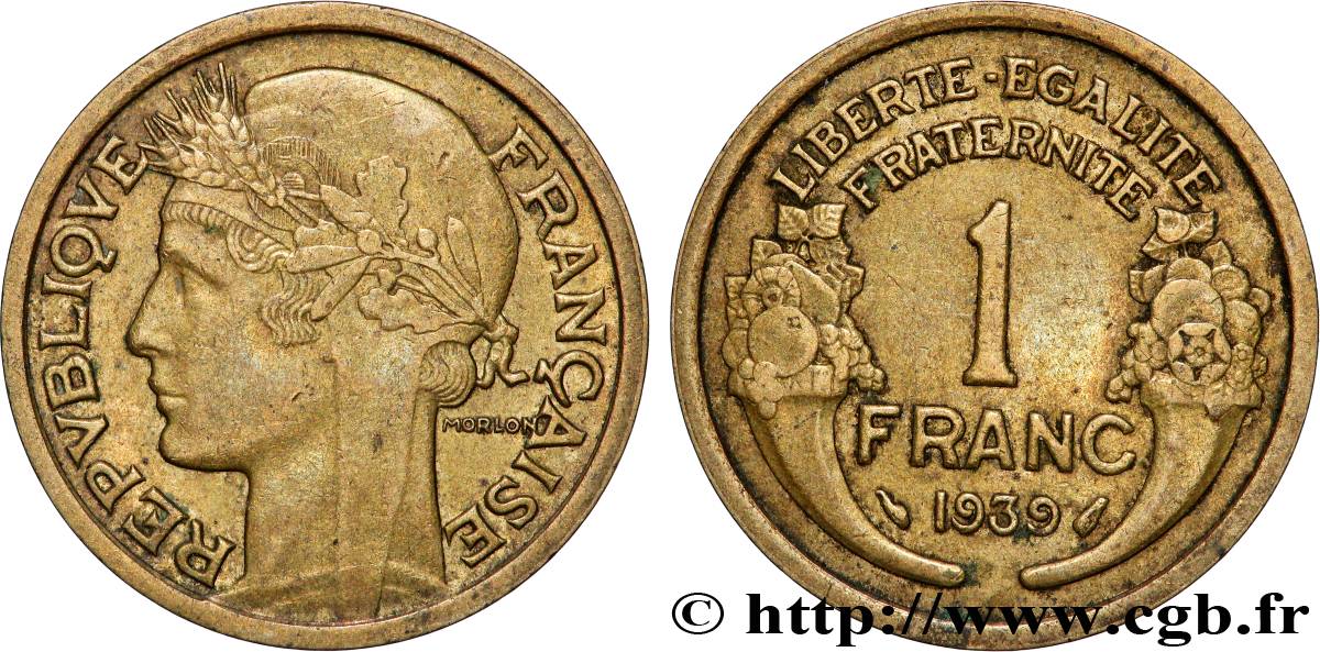 1 franc Morlon 1939 Paris F.219/10 SUP
