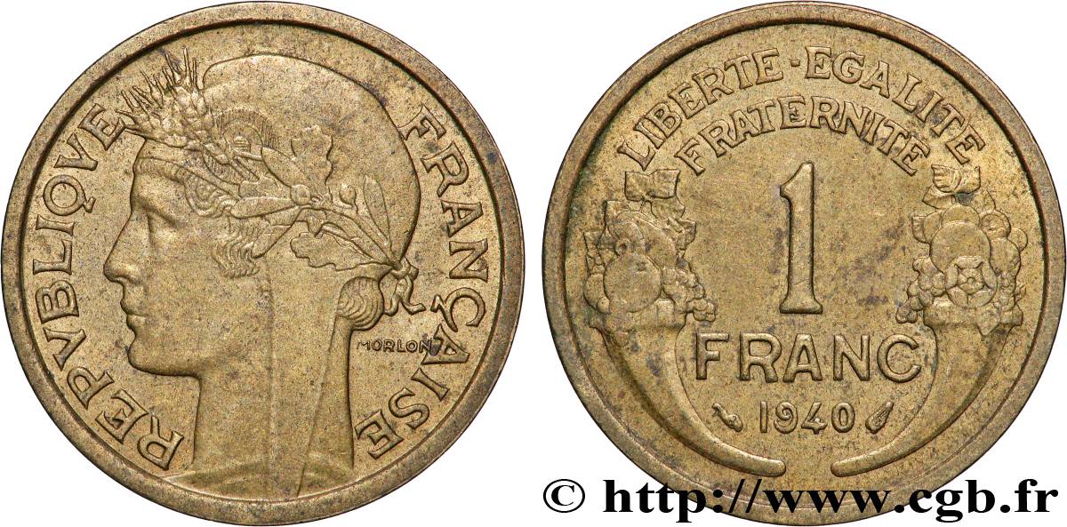 1 franc Morlon 1940 Paris F.219/11 EBC+