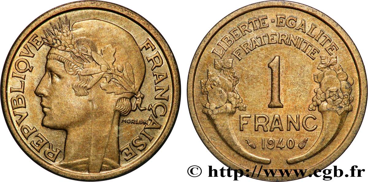 1 franc Morlon 1940 Paris F.219/11 VZ+