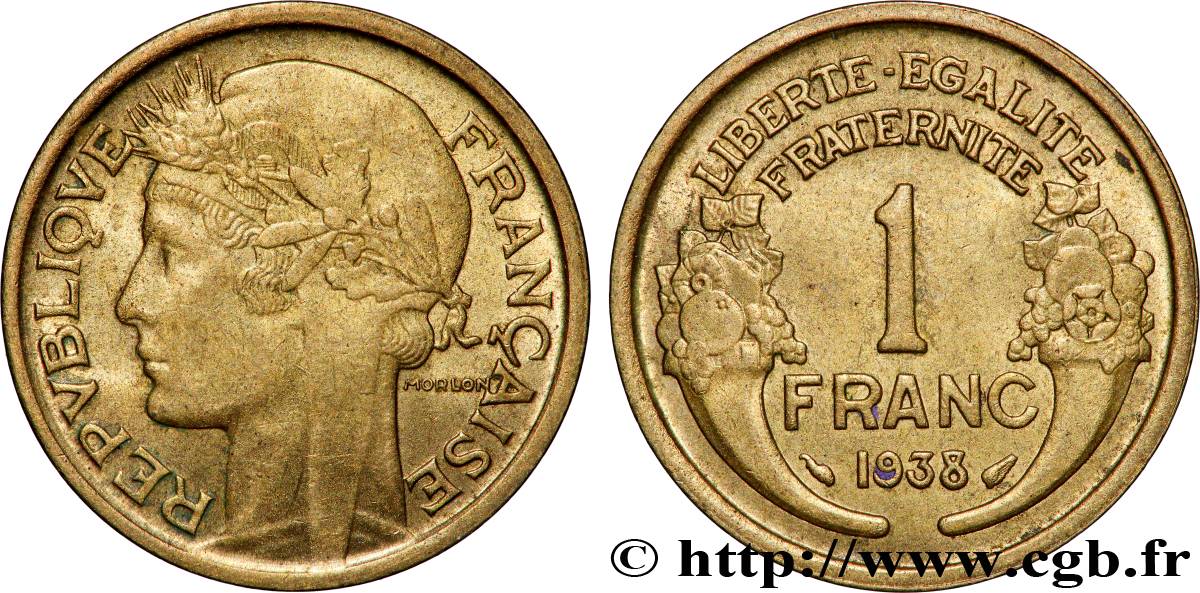 1 franc Morlon 1938 Paris F.219/9 EBC