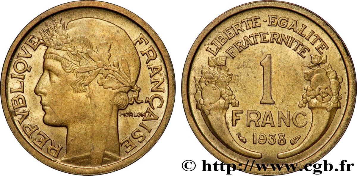 1 franc Morlon 1938 Paris F.219/9 MS