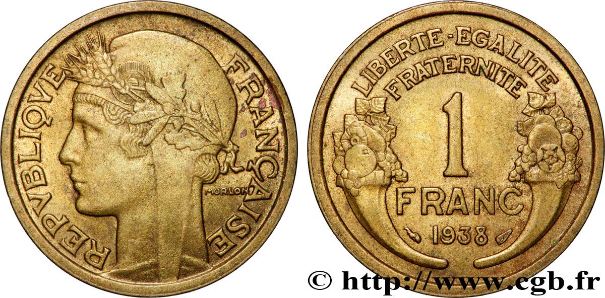 1 franc Morlon 1938 Paris F.219/9 SUP+