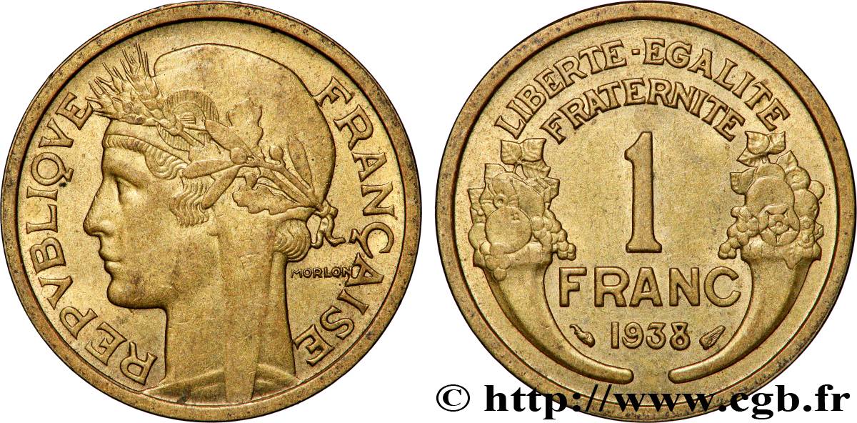 1 franc Morlon 1938 Paris F.219/9 fST63