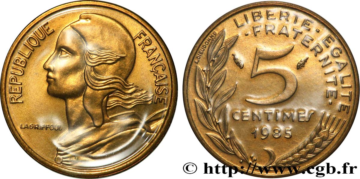 5 centimes Marianne 1985 Pessac F.125/21 fST+