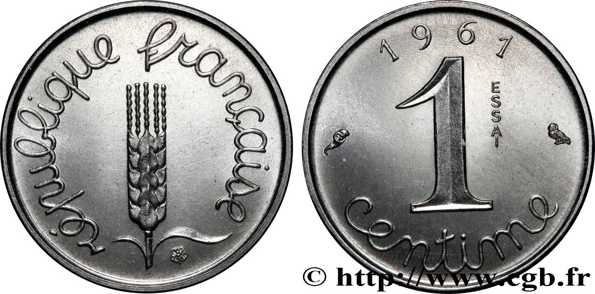 Essai de 1 centime Épi 1961 Paris F.106/3 FDC