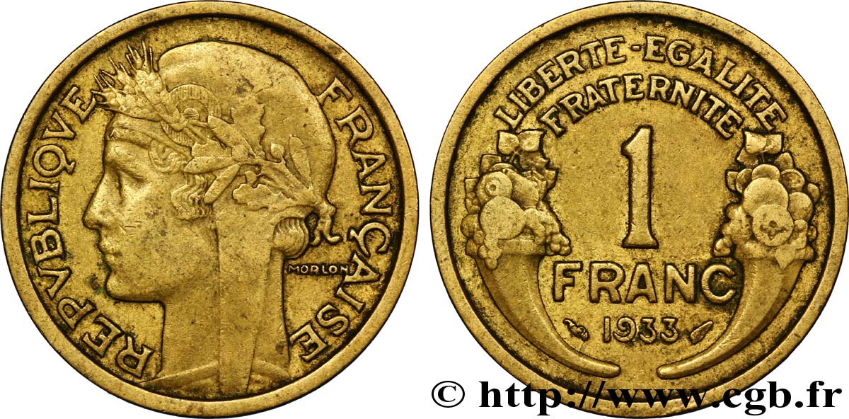 1 franc Morlon 1933 Paris F.219/4 TTB48 
