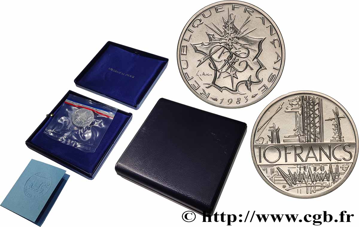 Piéfort argent de 10 francs Mathieu 1983 Pessac GEM.186 P2 ST