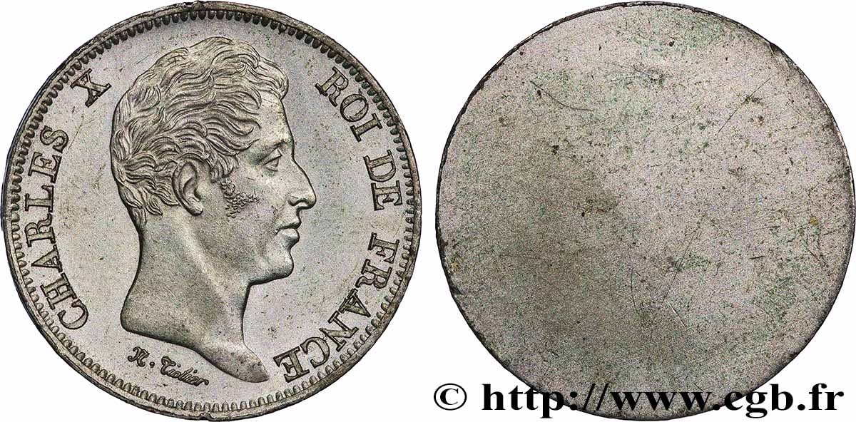 Épreuve uniface d’avers de 40 francs par Tiolier n.d. Paris T.T.3062 3 SUP+