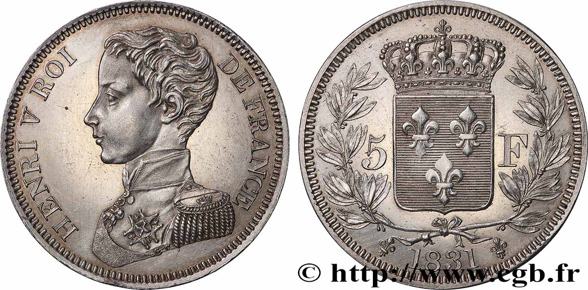 5 Francs 1831 T.T.4819 b.1 EBC+