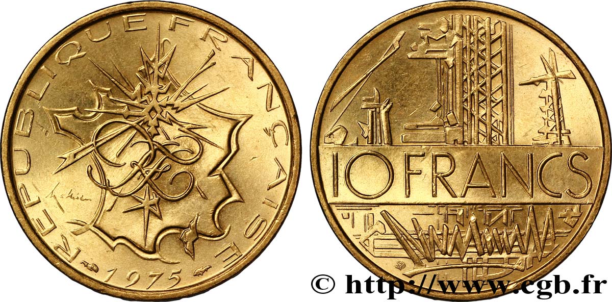 10 francs Mathieu 1975 Pessac F.365/3 SPL63 