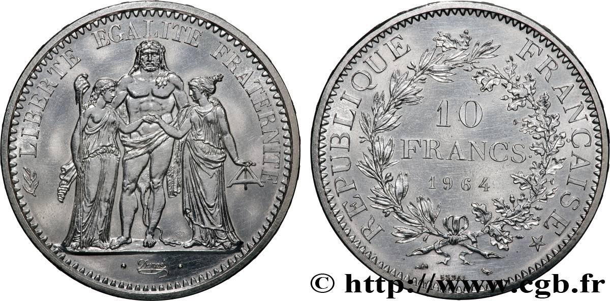Essai de 10 francs Hercule 1964 Paris F.364/2 SPL