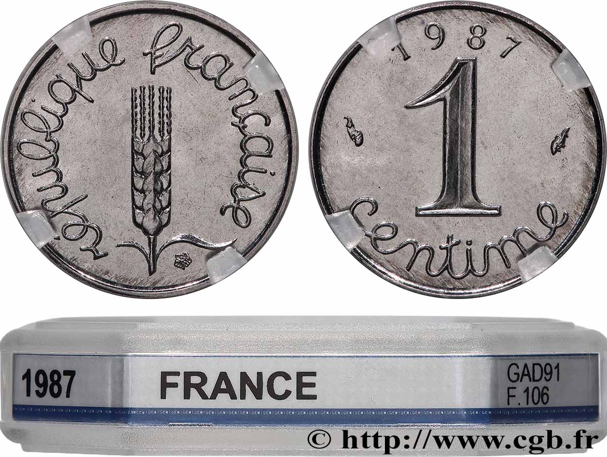 1 centime Épi 1987 Pessac F.106/44 FDC65 GENI
