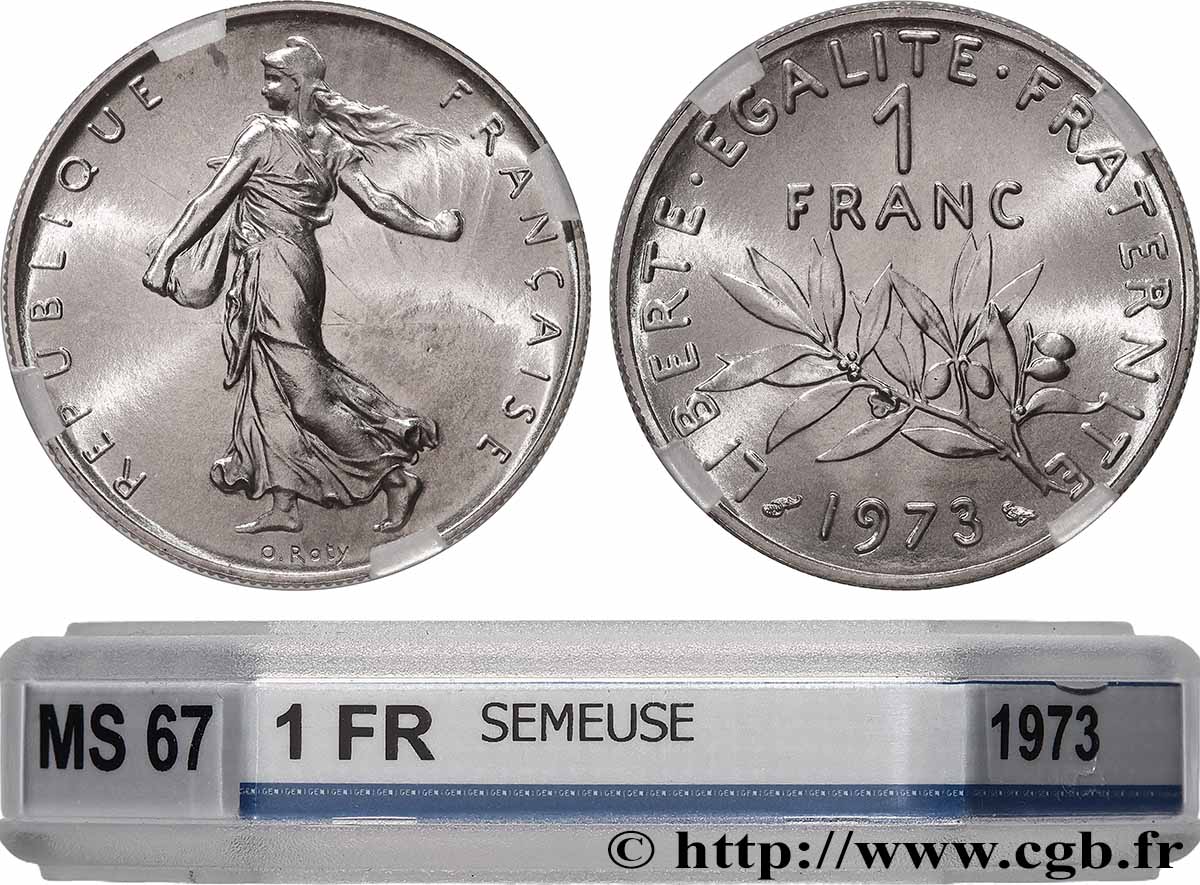 1 franc Semeuse, nickel 1973 Pessac F.226/18 FDC67 GENI