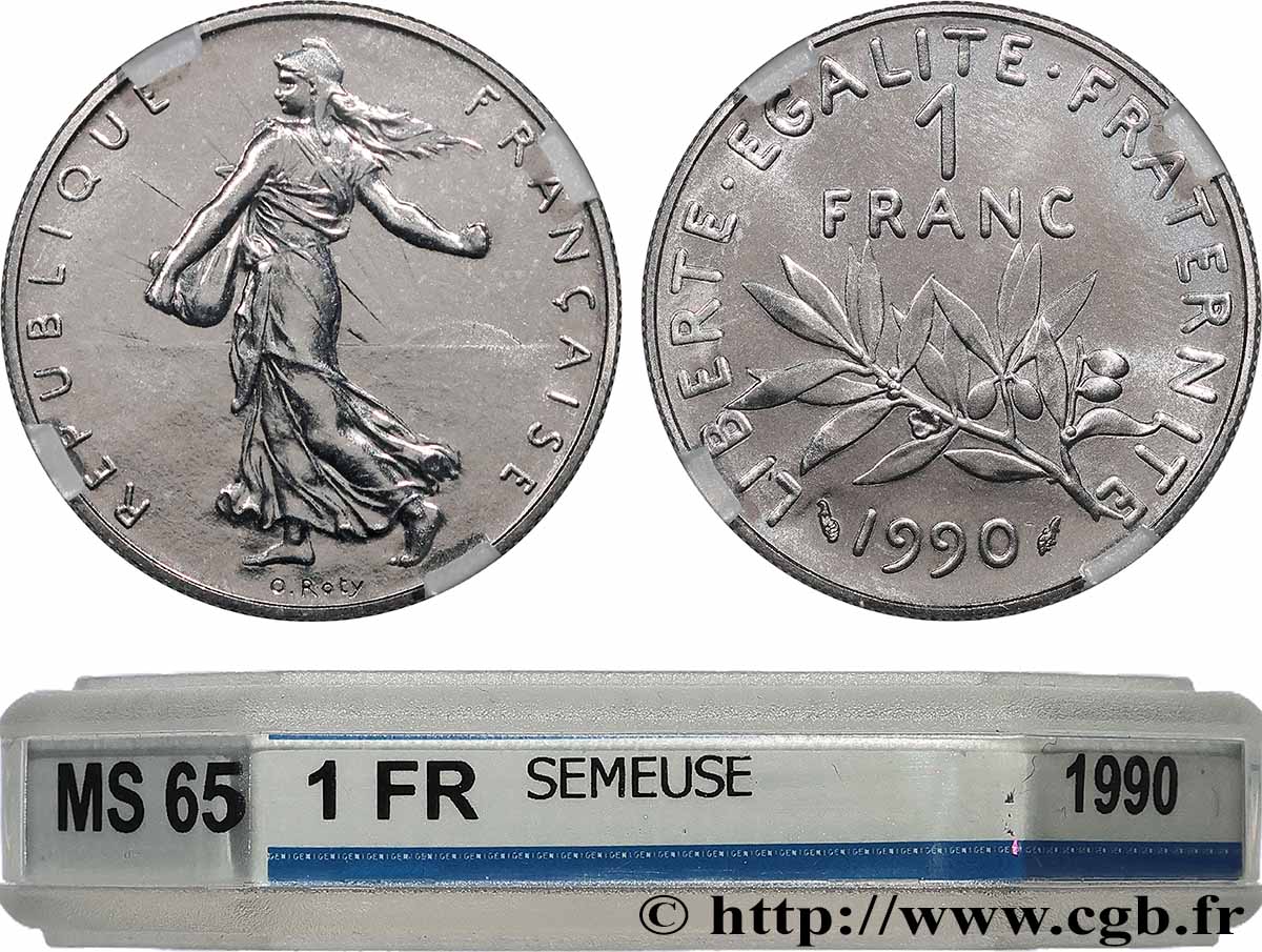 1 franc Semeuse, nickel 1990 Pessac F.226/35 FDC65 GENI