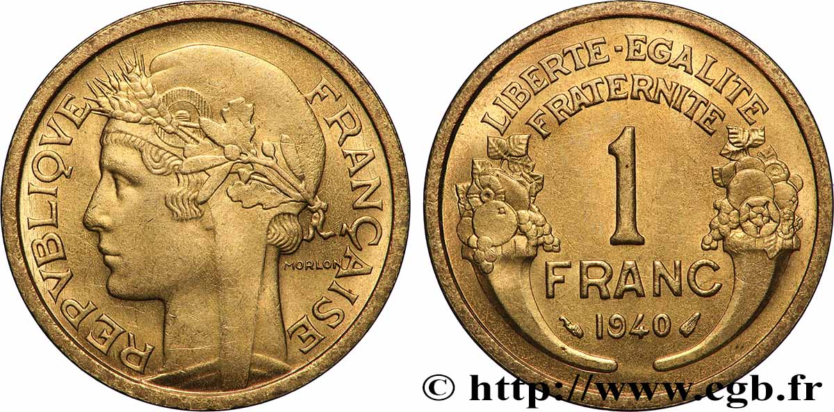 1 franc Morlon 1940 Paris F.219/11 SC63
