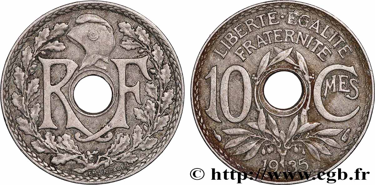 10 centimes Lindauer 1935 F.138/22 TTB+