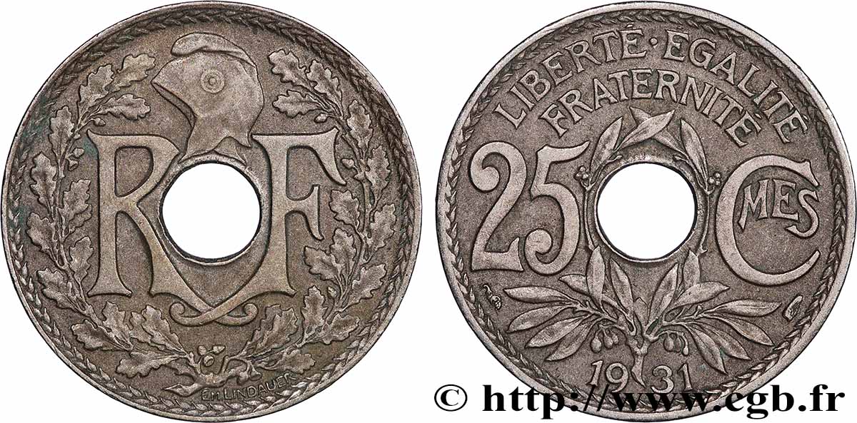 25 centimes Lindauer 1931 F.171/15 AU