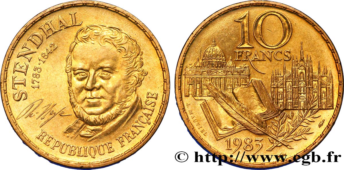 10 francs Stendhal 1983  F.368/2 SUP60 