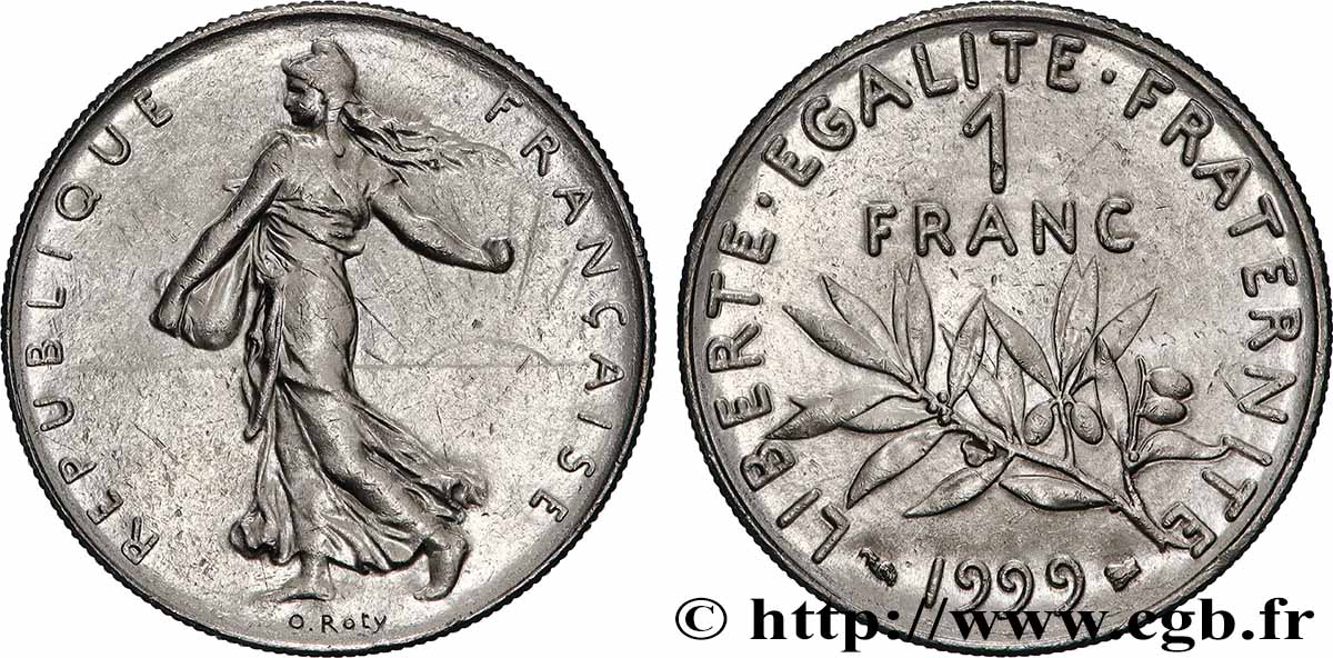 1 franc Semeuse, nickel 1999 Pessac F.226/47 EBC+