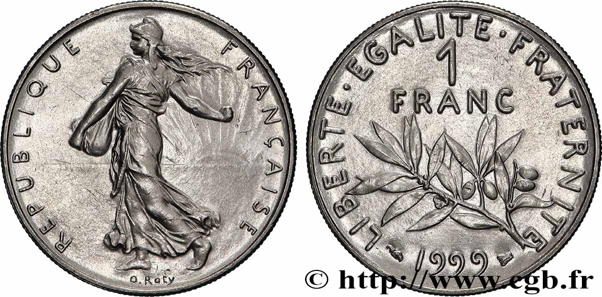 1 franc Semeuse, nickel 1999 Pessac F.226/47 MS