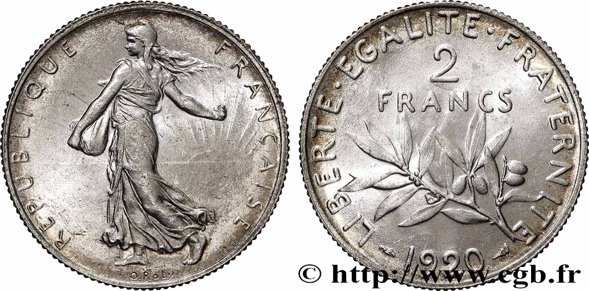 2 francs Semeuse 1920 F.266/22 SPL63