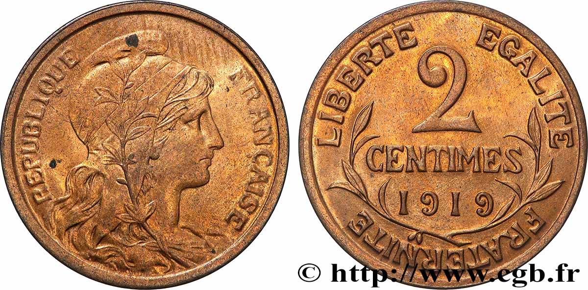 2 centimes Daniel-Dupuis 1919 Paris F.110/19 SPL63