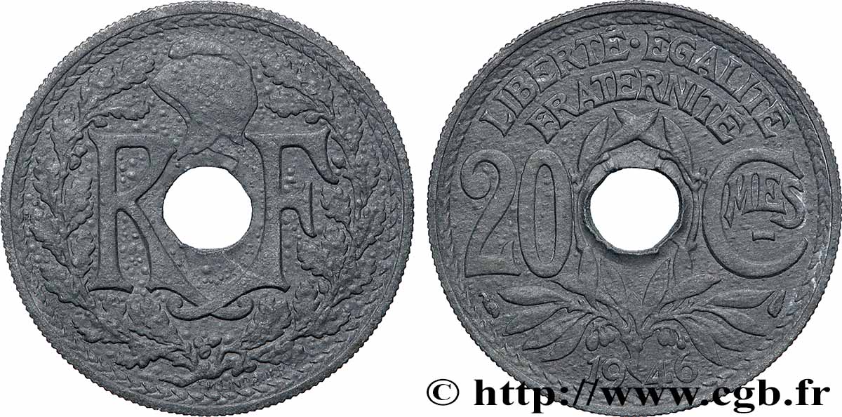 20 centimes Lindauer 1946 F.155/5 TTB