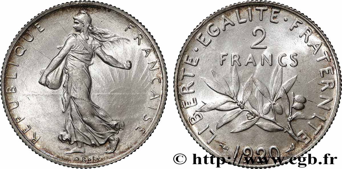 2 francs Semeuse 1920 F.266/22 SPL64