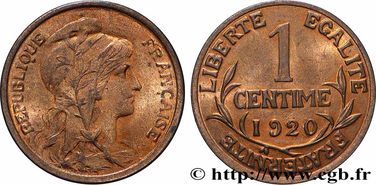 1 centime Daniel-Dupuis 1920 F.105/19 SPL64