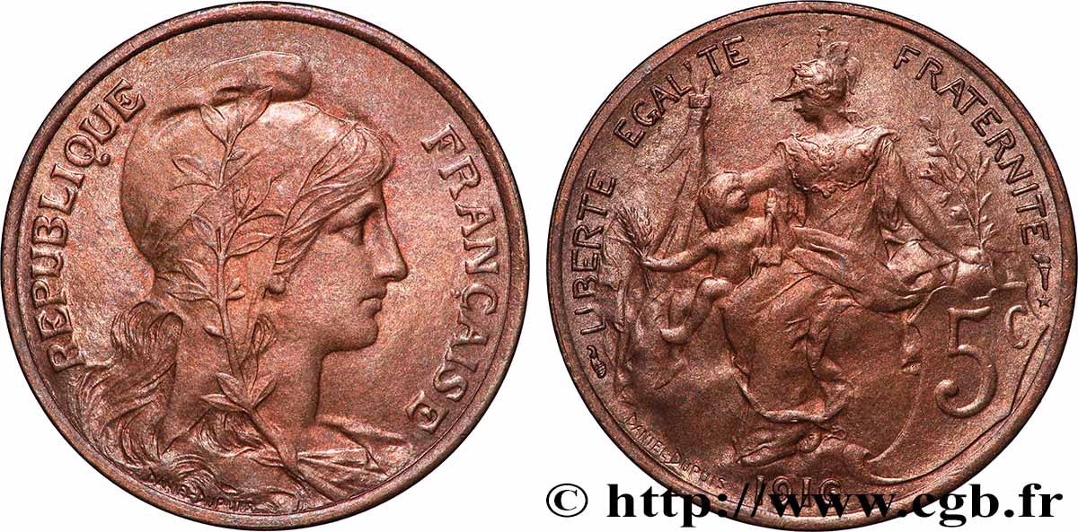 5 centimes Daniel-Dupuis 1916 F.119/29 MS64