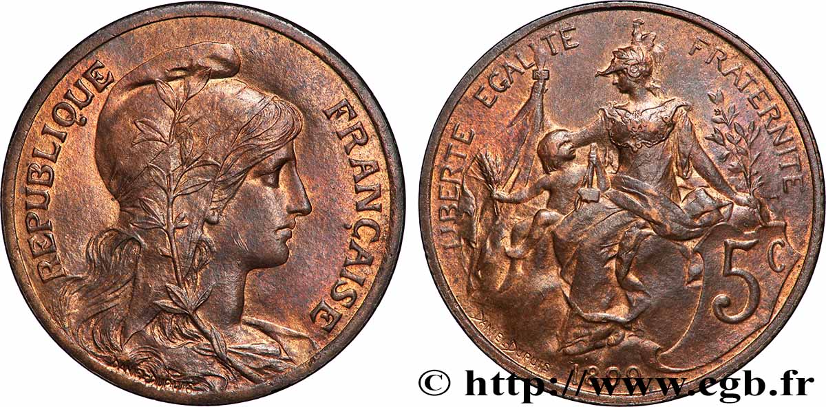 5 centimes Daniel-Dupuis 1899 F.119/7 EBC62