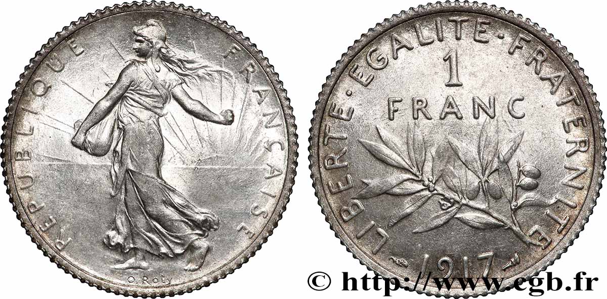 1 franc Semeuse 1917 F.217/23 SC63