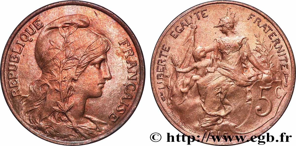 5 centimes Daniel-Dupuis 1916 F.119/29 SC64