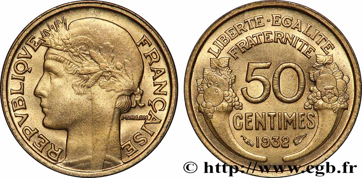 50 centimes Morlon 1932 F.192/9 SPL64