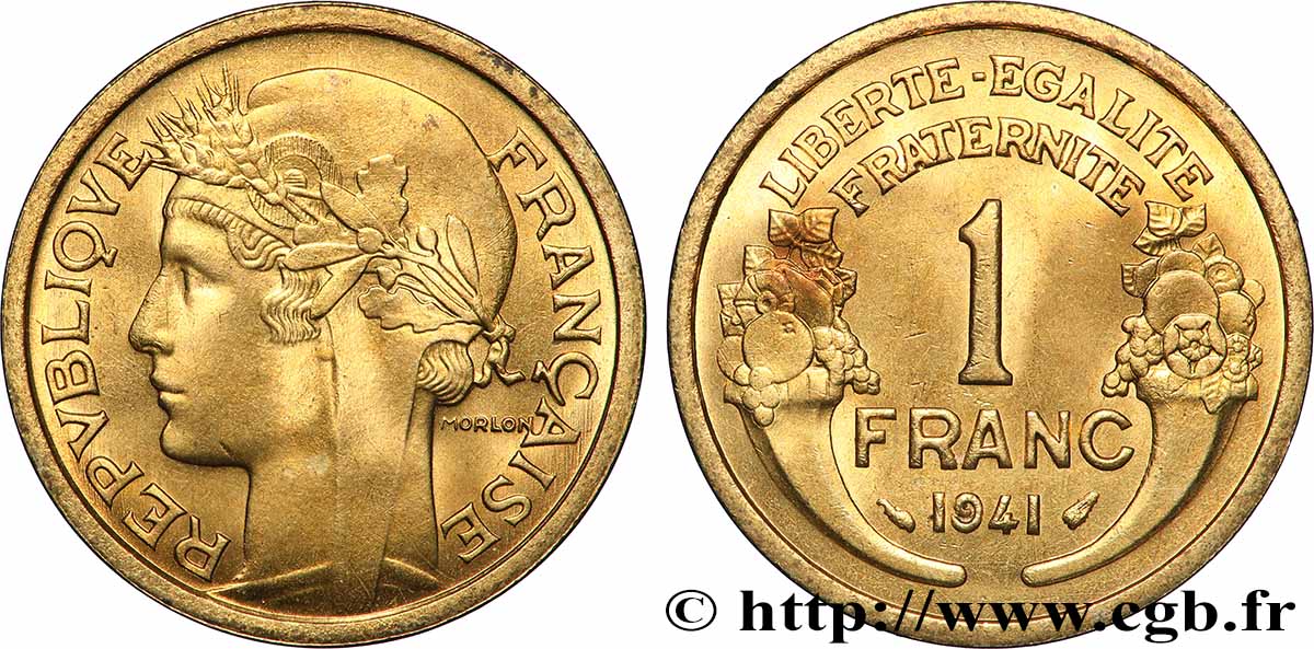 1 franc Morlon 1941 Paris F.219/12 FDC65