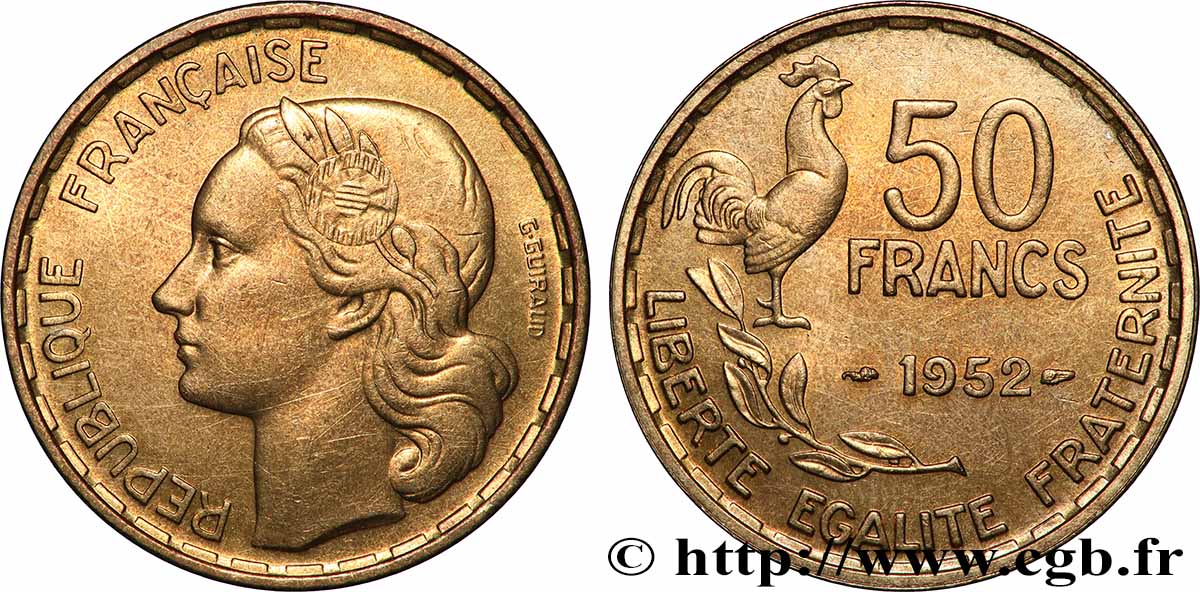 50 francs Guiraud 1952 F.425/8 MS