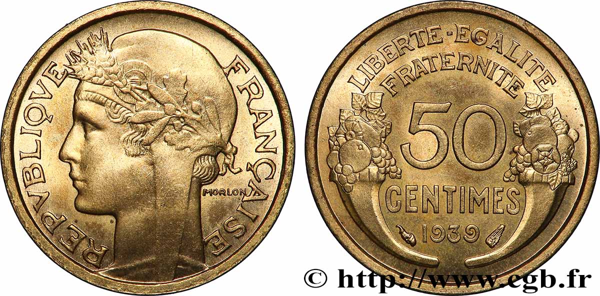 50 centimes Morlon 1939 F.192/15 FDC66