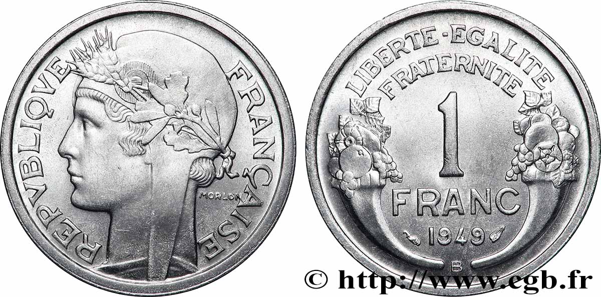1 franc Morlon, légère 1949 Beaumont-Le-Roger F.221/16 SPL63