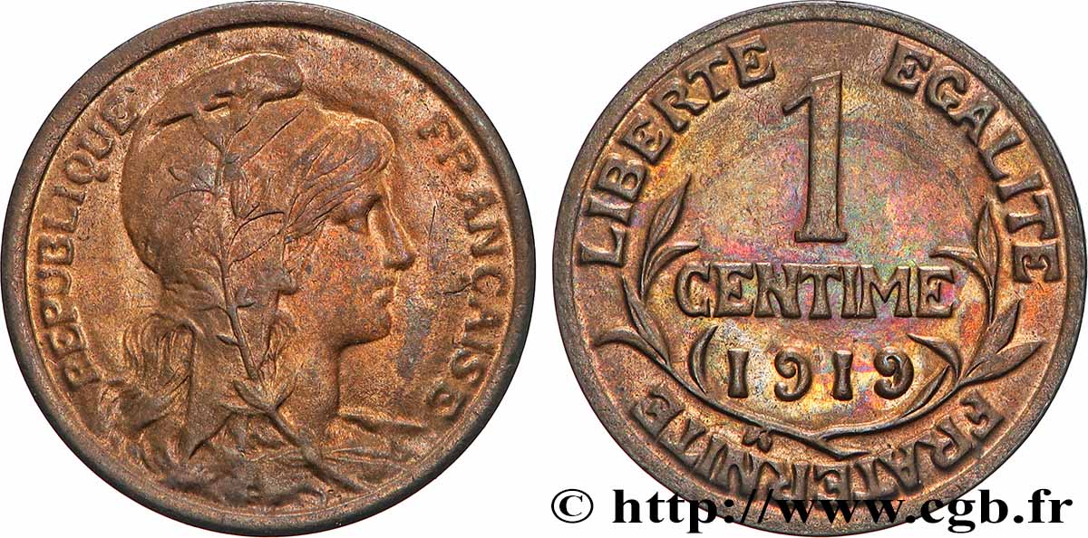 1 centime Daniel-Dupuis 1919 F.105/18 ST65