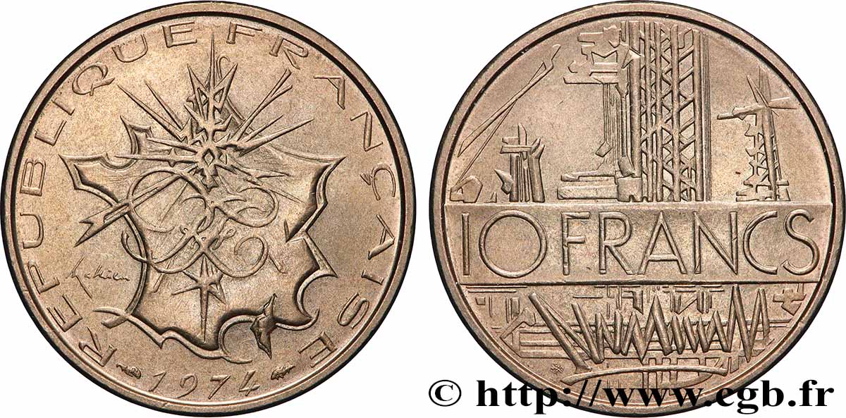 10 francs Mathieu 1974 Pessac F.365/2 SUP