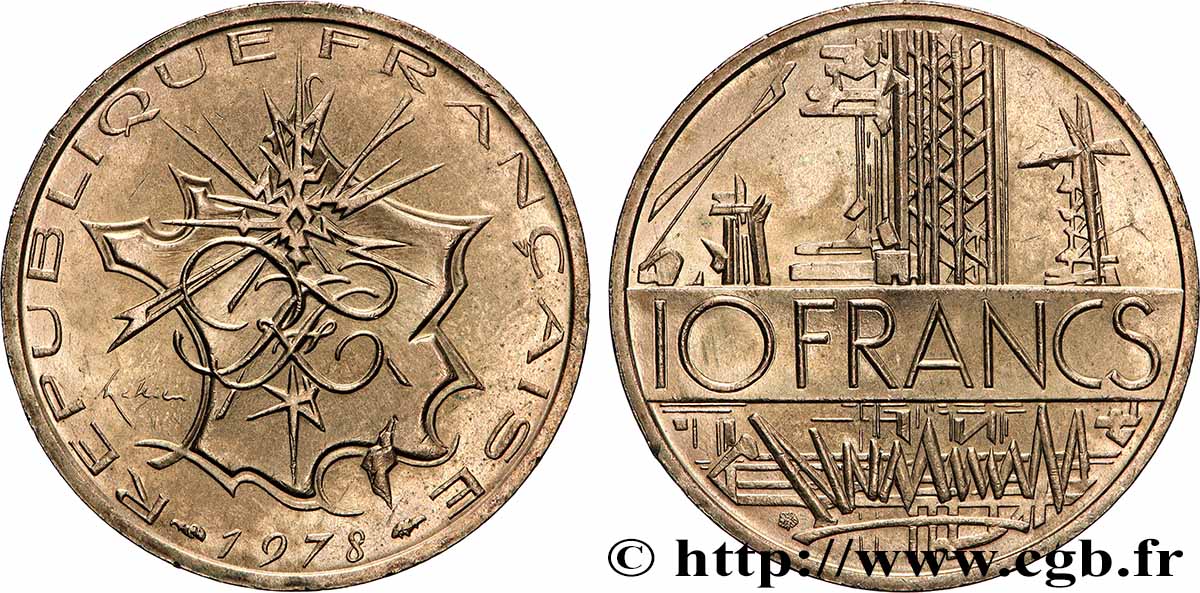 10 francs Mathieu 1978 Pessac F.365/6 EBC+