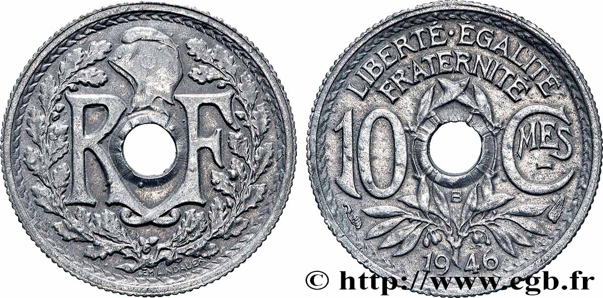 10 centimes Lindauer, petit module 1946 Beaumont-Le-Roger F.143/5 VZ