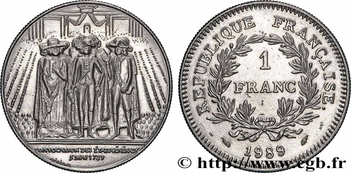 1 franc États Généraux 1989 F.228/2 MS