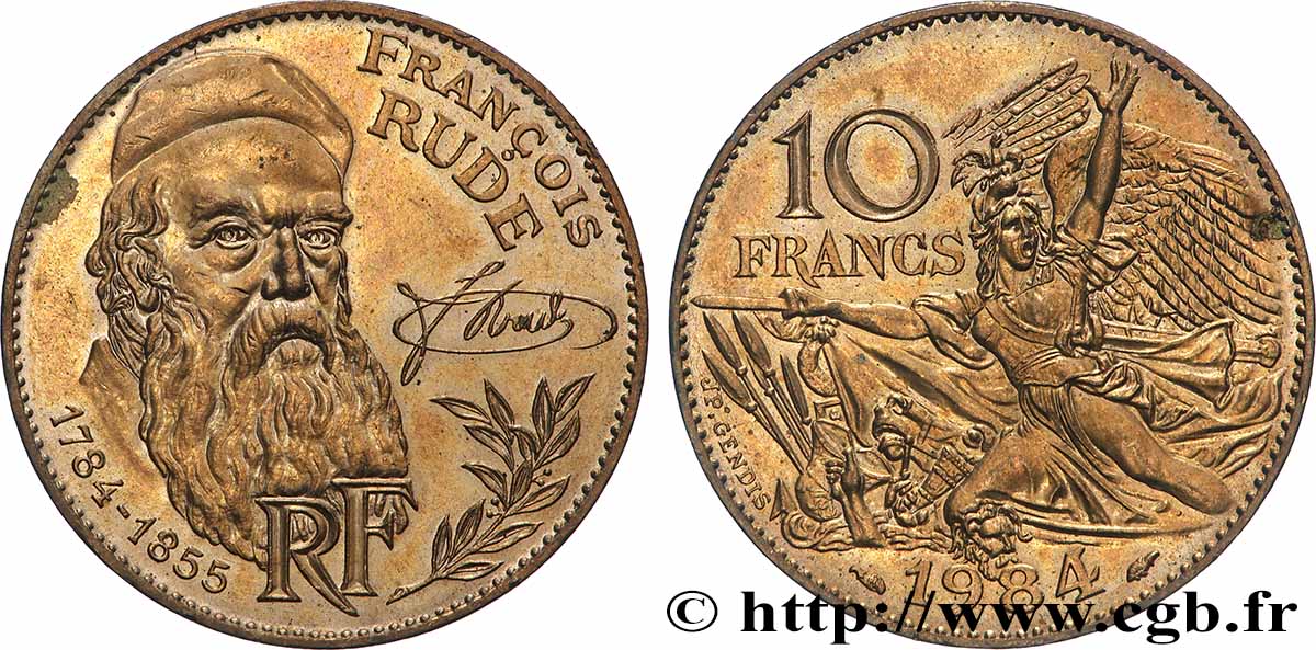 10 francs François Rude 1984 F.369/2 SPL