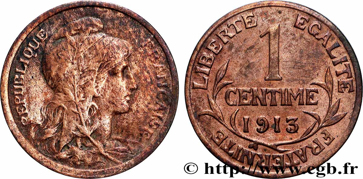 1 centime Daniel-Dupuis 1900 Paris F.105/4 BC+